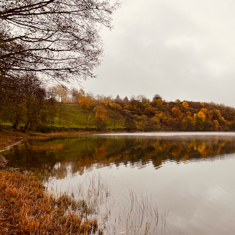 Weinfelder Maar im Herbst